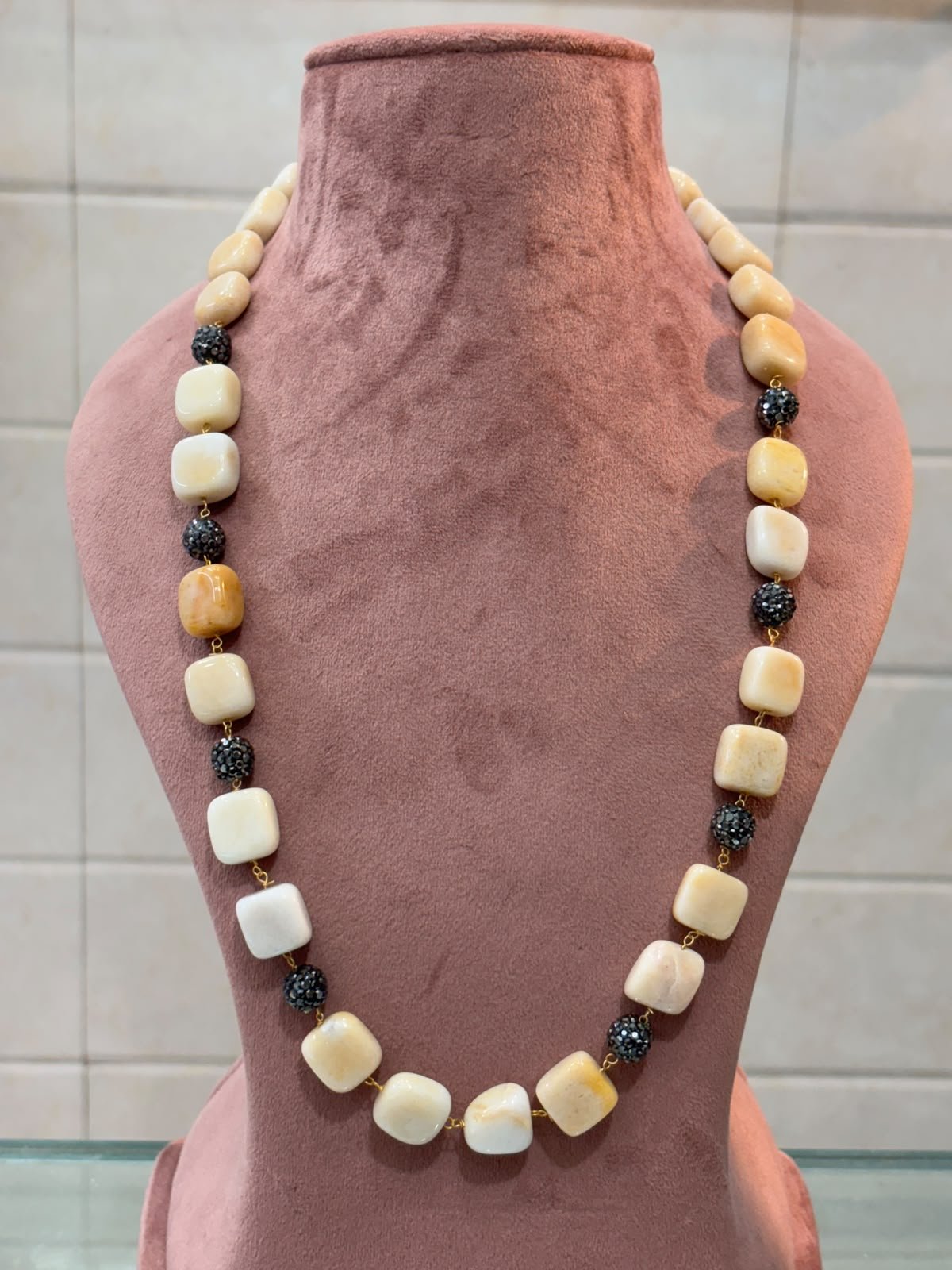 White Stone Necklace - Image 1